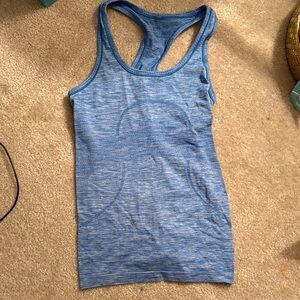Blue lululemon swiftly Women's Tank Top